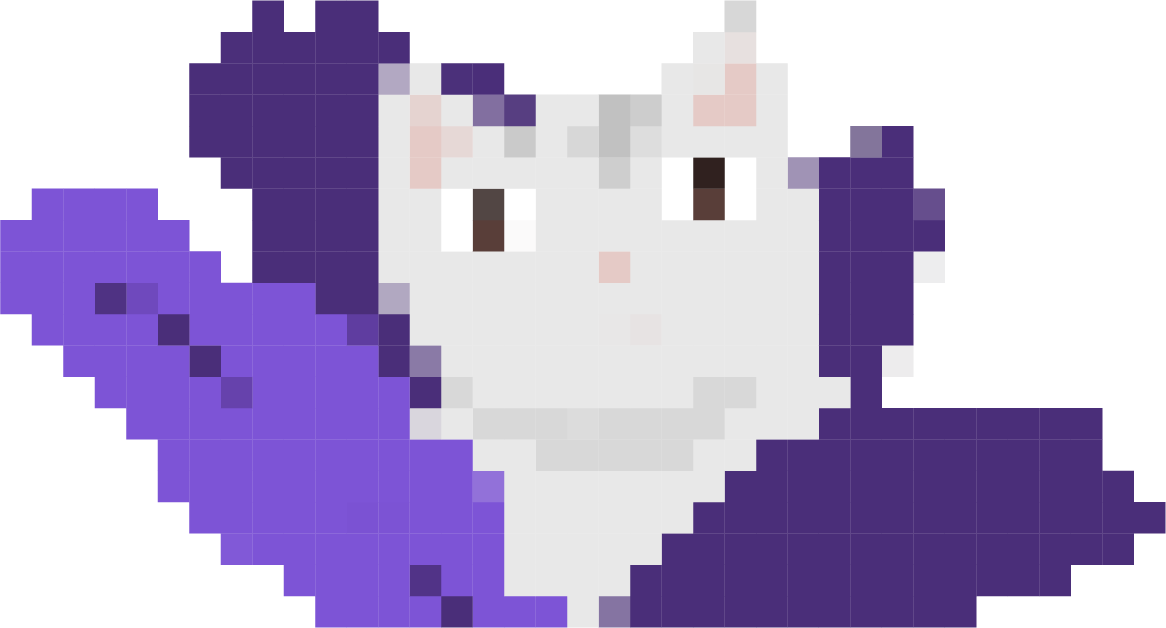 pixeled cat